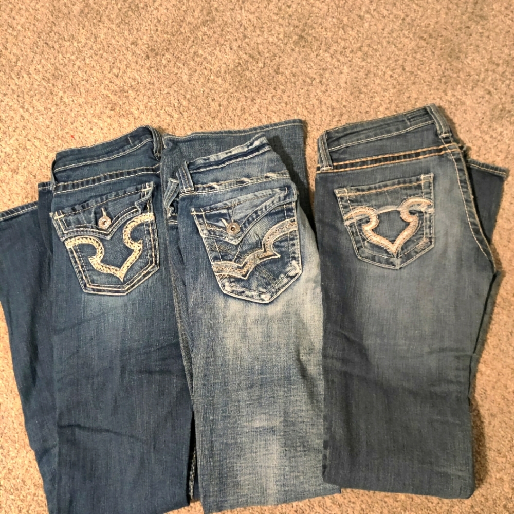 Lot of three Big Star jeans 26L